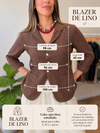 Blazer lino botones