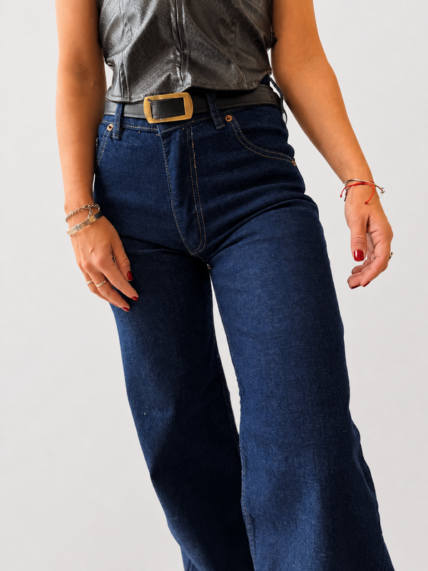 Jean wide leg azul