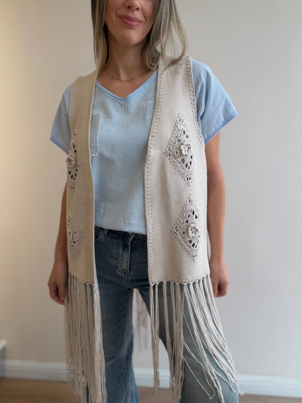 Chaleco Bohemio Crochet