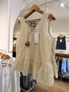Blusa peplum con collar