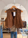 Chaleco Boho apliques