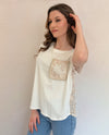 Remera diseño lentejuelas