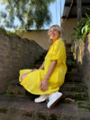 Vestido camisero lino corto