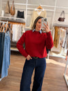 Sweater rojo clásico