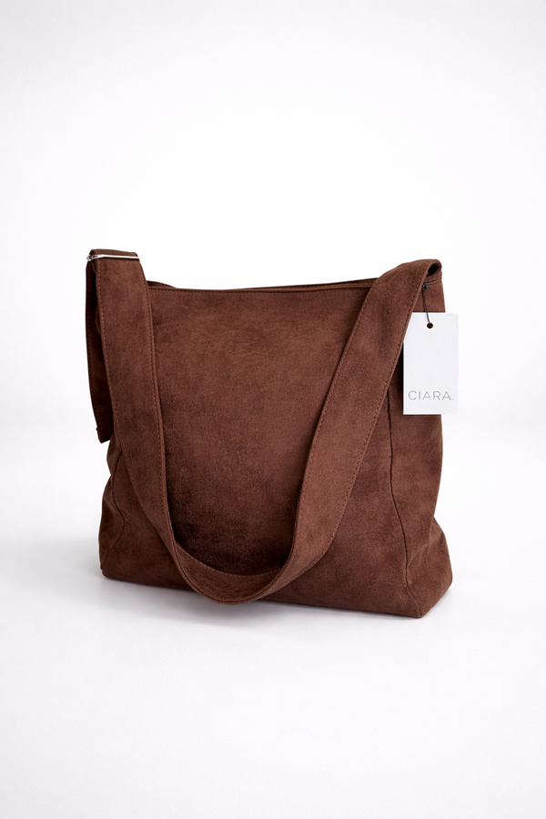 Bolso chocolate asa regulable