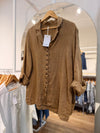 Camisa lino botonera