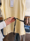 Blusa lino cinto desmontable