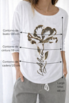 Remera estampa flor