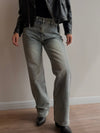 Jeans recto brillo