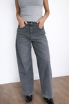 Jeans Mom fit gris