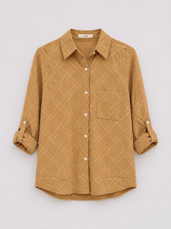 Camisa algodón texturado