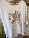 Remera ramo flores