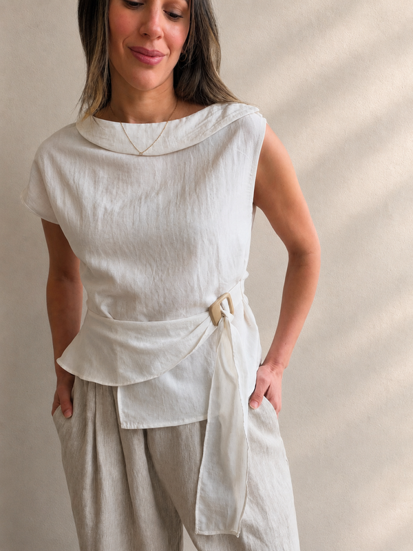 Blusa lazo cruzado