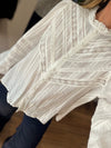Blusa algodón puntilla