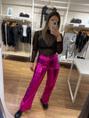 Pantalón cuerina Fucsia