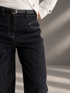 Jeans Barrel negro azulado
