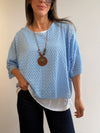 Buzo superpuesto calado con collar