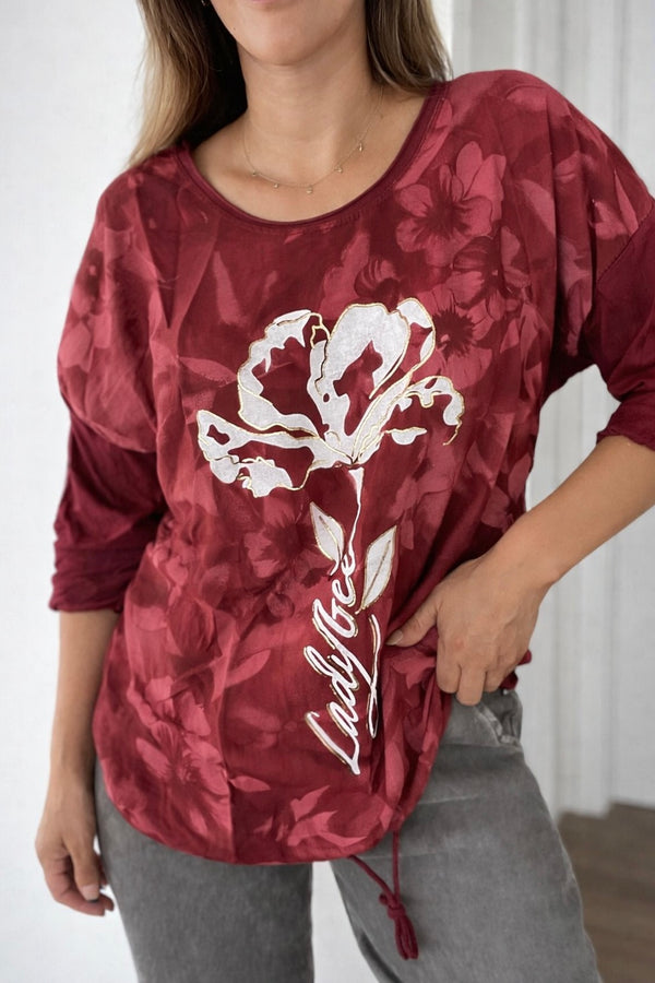 Remera estampa flor