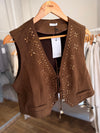 Chaleco Boho apliques