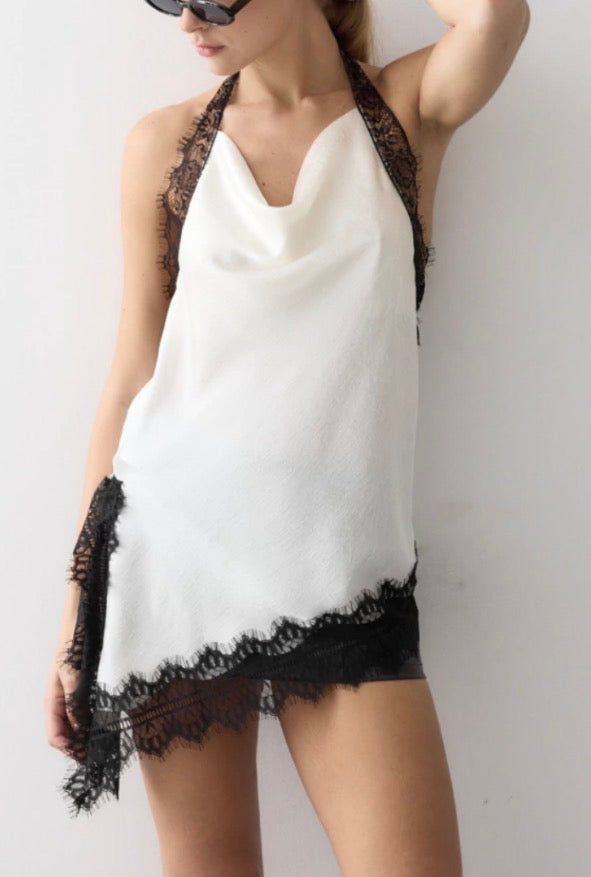 Blusa/Vestido Lencero Encaje