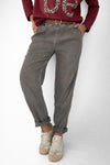 Pantalón Italiano Gamuzado con Cinto