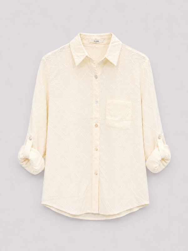 Camisa algodón texturado
