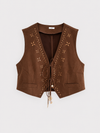 Chaleco Boho apliques
