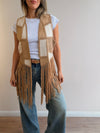 Chaleco Flecos Boho