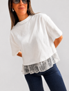 Remera volado encaje