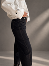 Jeans Barrel negro azulado