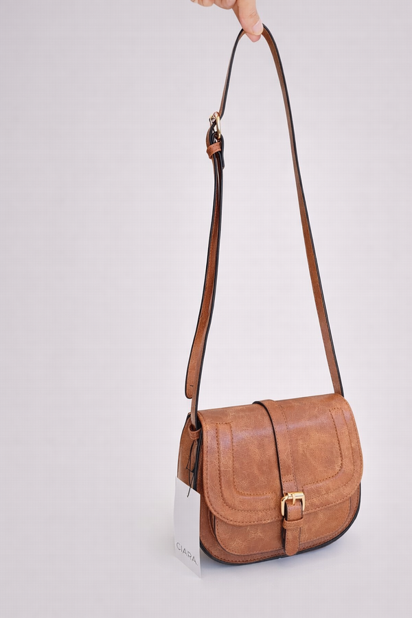Bandolera hebilla Camel
