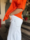 Wide leg blanco