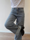 Jeans Wide Leg Vintage con Dobladillo