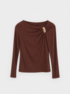 Remera aplique metal