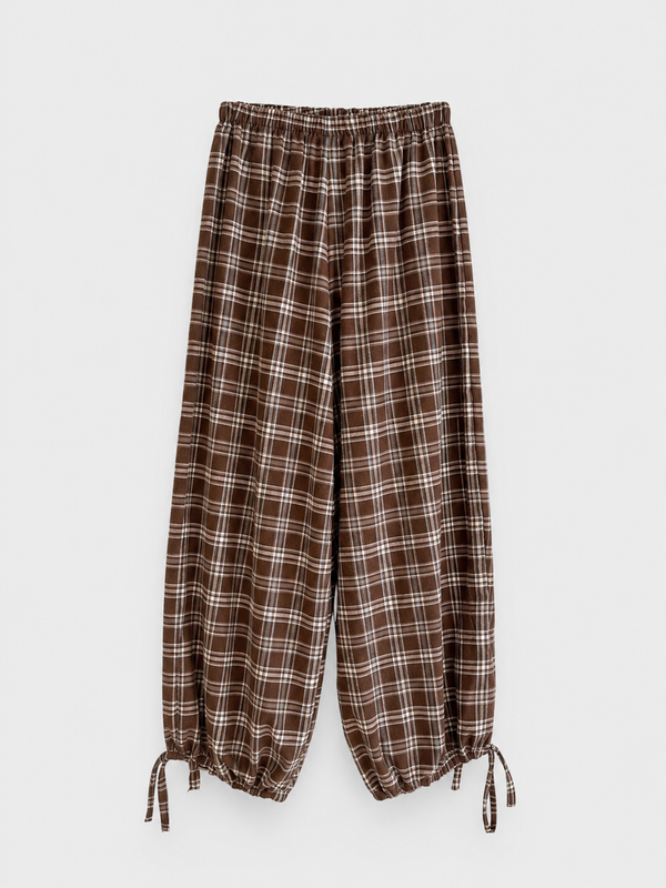 Pantalón Balloon Cuadrillé