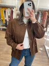 Chaqueta símil gamuza