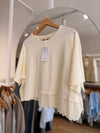 Remera Oversize con Puntilla