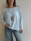 Tejido fino oversize con collar