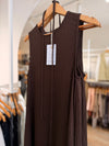 Vestido Texturado con Cinturón Fino
