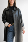 Chaqueta trench ecocuero