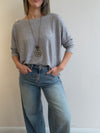 Tejido fino oversize con collar