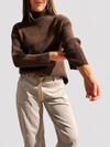 Polera Tejida Chocolate