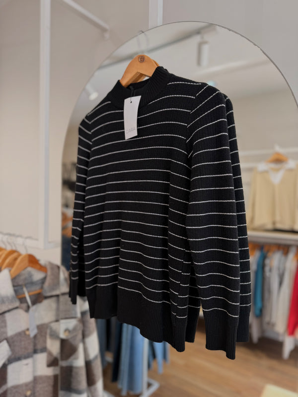 Sweater rayas pelo interno