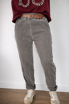 Pantalón Italiano Gamuzado con Cinto