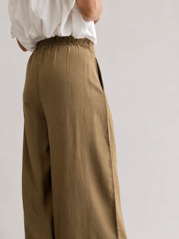 Pantalón palazzo con lazo