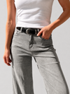 Jeans Palazzo pant con cinto
