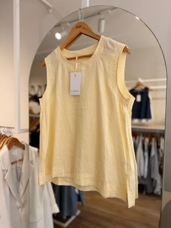 Blusa lino cinto desmontable