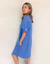 Vestido camisero lino corto