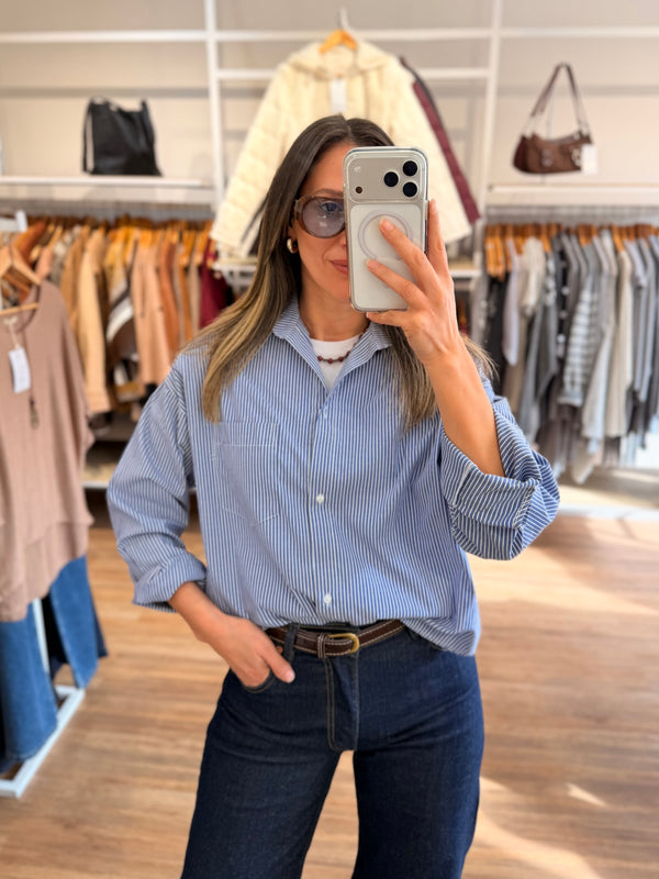 Camisa oversize rayas
