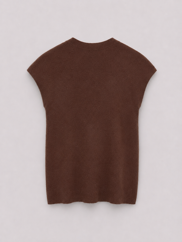 Tejido punto cuello alto
